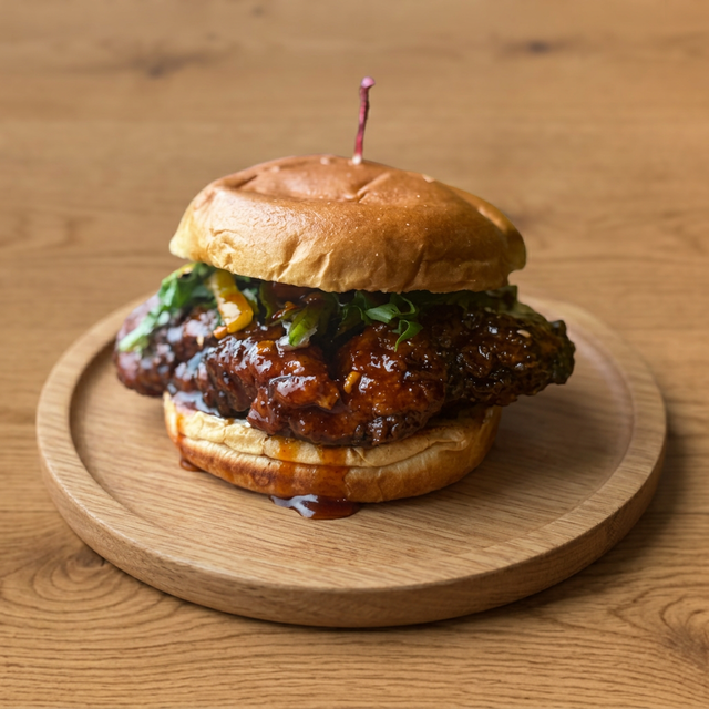 TBC Hot Honey Chicken Sammie.