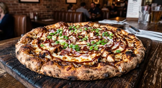 All American BBQ Pizza.