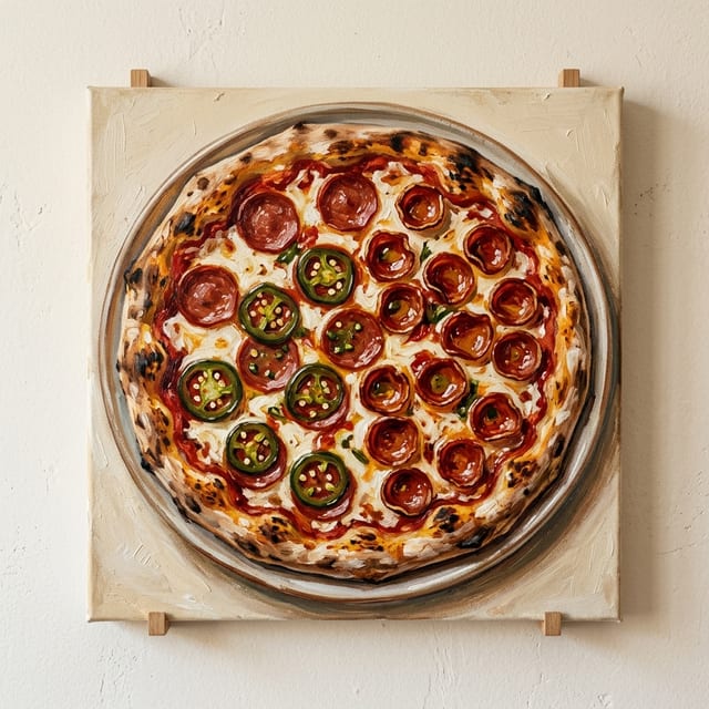 Triple Pepperoni Pizza.